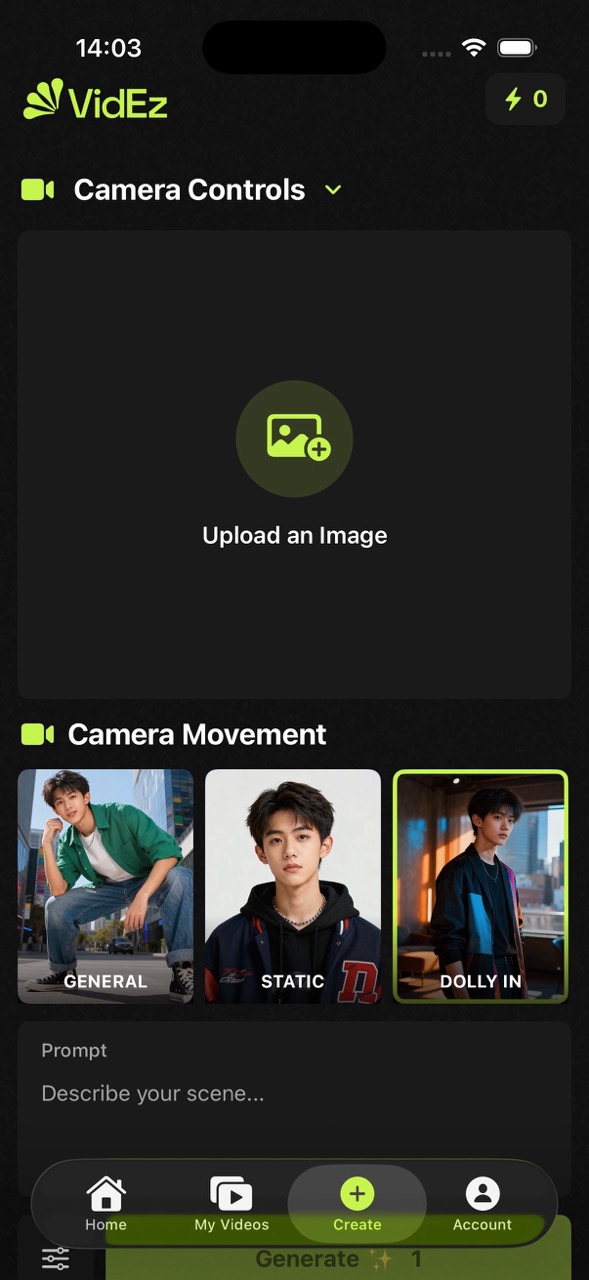 Camera Controls - Cinematic movements Camera Controls - Cinematic movements