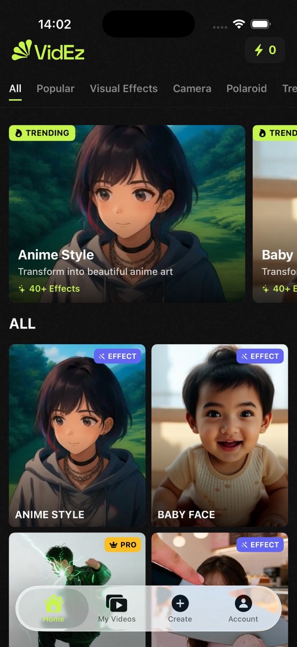 Videz Home - All creation modes in one place Videz Home - All creation modes in one place